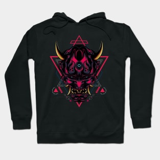 The Devil of hannya mask Hoodie